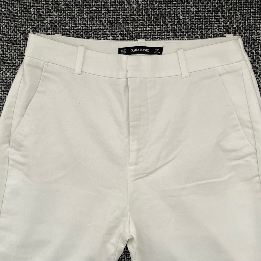 White pant Zara 100%cotton